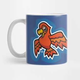 Little Red Parrot Mug